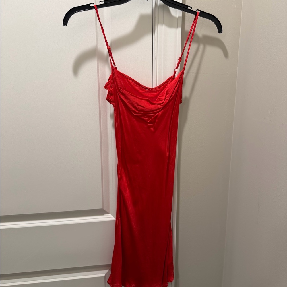 Red Slip Dress xs